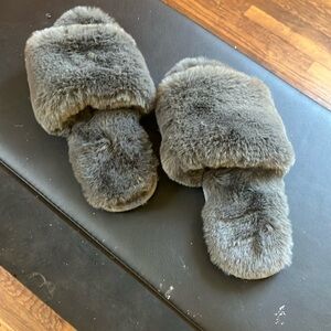 Grey slippers